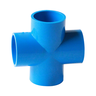 नीला रंग पीवीसी ड्रेनेज पानी पाइप फिटिंग बड़े व्यास 90 डिग्री कोहनी