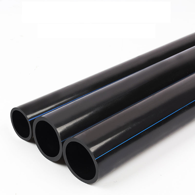 प्लास्टिक ट्यूब एचडीपीई पानी के पाइप Pe100 कच्चा माल बड़ा व्यास DN25mm